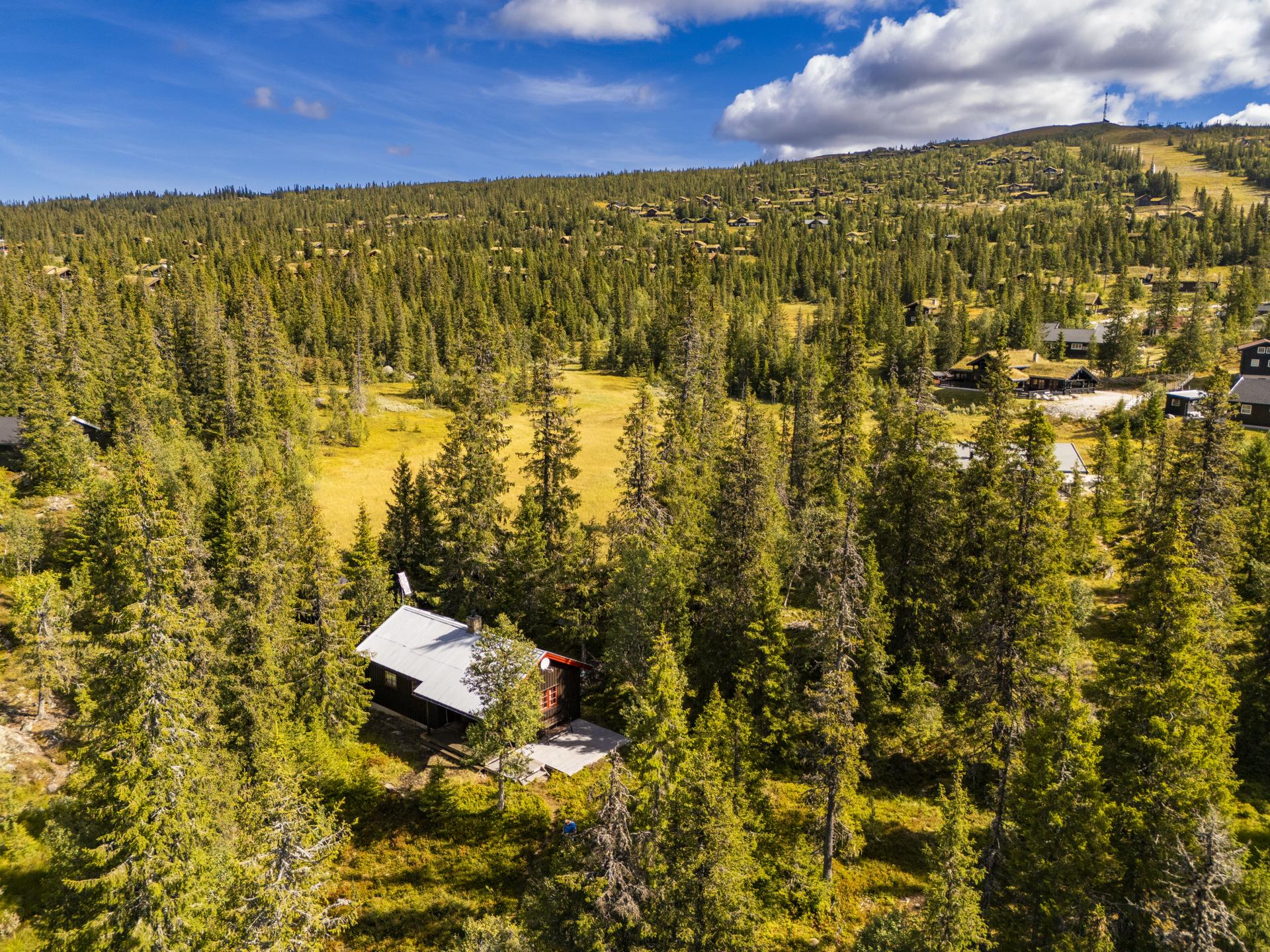 Sjarmerende fritidsbolig med en usjenert beliggenhet på en romslig naturtomt.. Bilde nummer 2 av 3