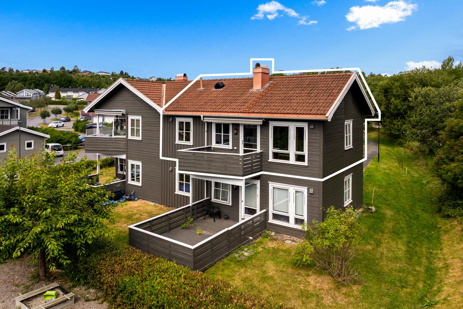 Leilighetens plassering i bygget er her markert.. Bilde nummer 2 av 3