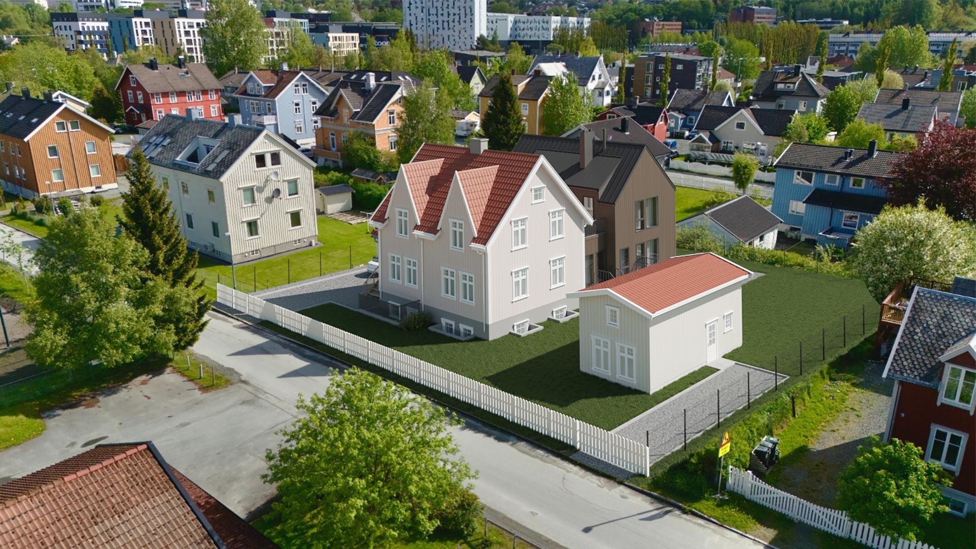 Byggingen er godt i gang, og visning på tomten er mulig. Registrer din interesse for å avtale tidspunkt. Illustrasjon, avvik vil forekomme. . Bilde nummer 1 av 3