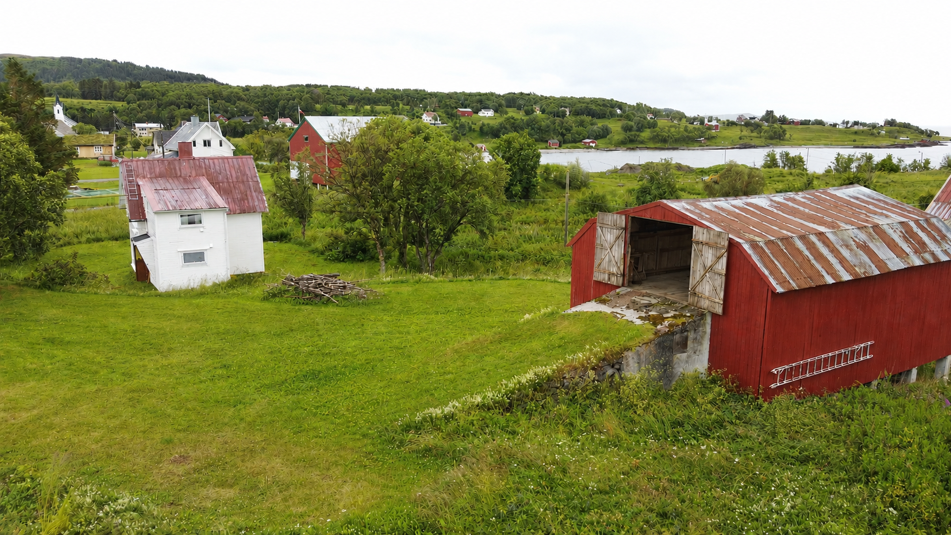 Velkommen til Hammarveien 5 på Sandsøy i Harstad kommune!. Bilde nummer 1 av 3