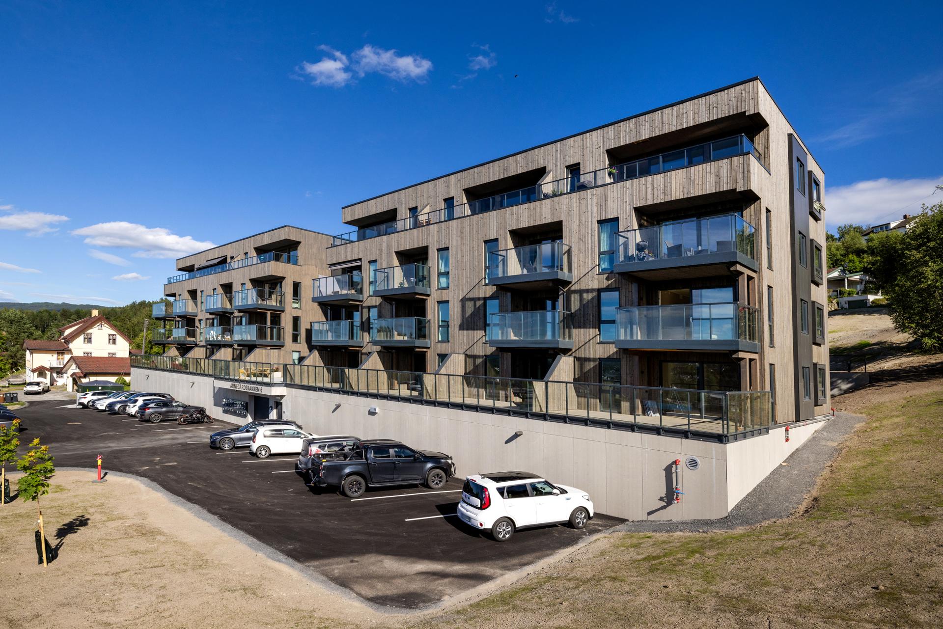 Velkommen til "Arnegård" 30 innflyttingsklare leiligheter i Hønefoss. Bilde nummer 2 av 3