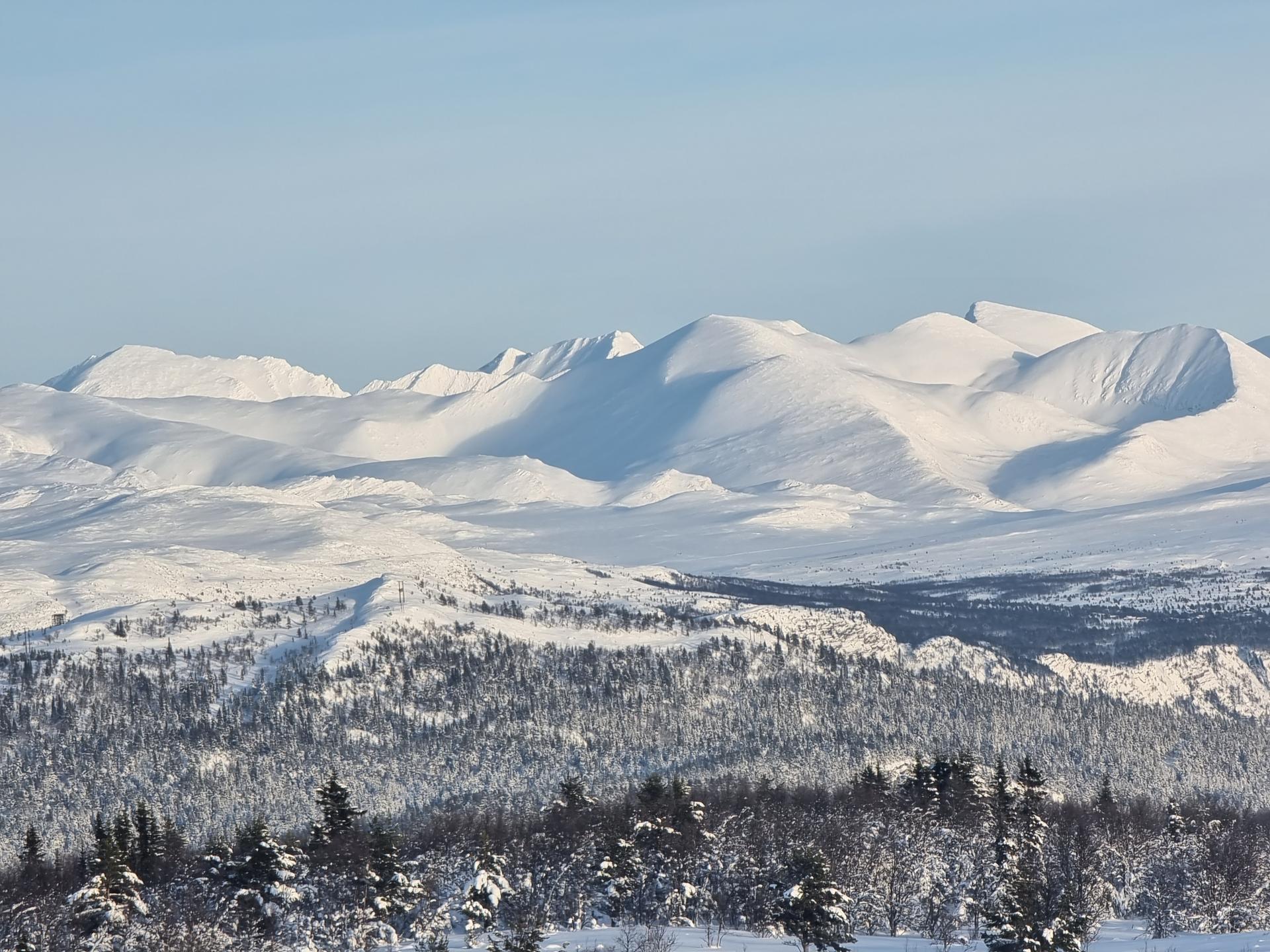 Fjellheimen som er synlig fra nærområdet.. Bilde nummer 2 av 3