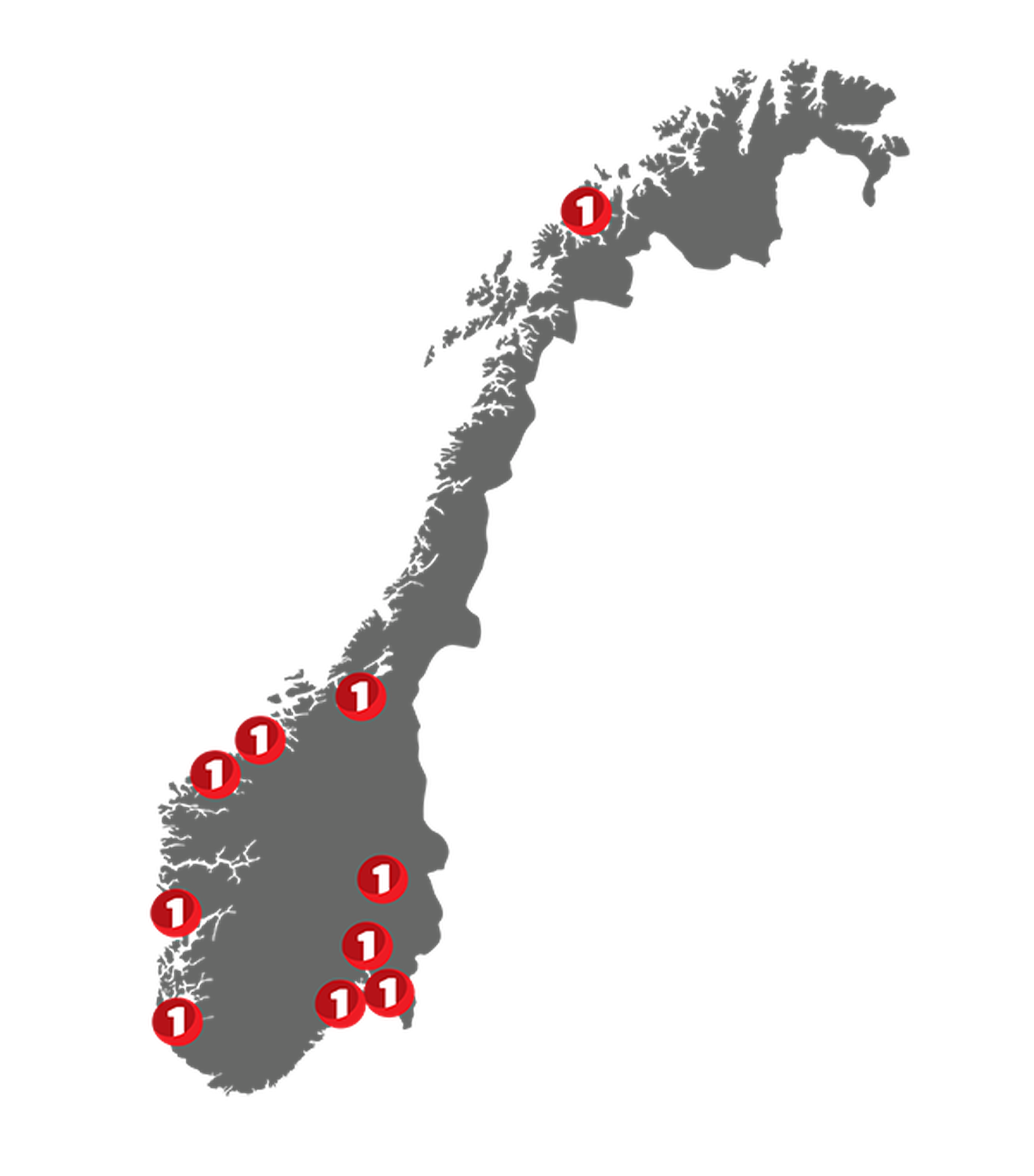 EM1 Midt-Norge kart
