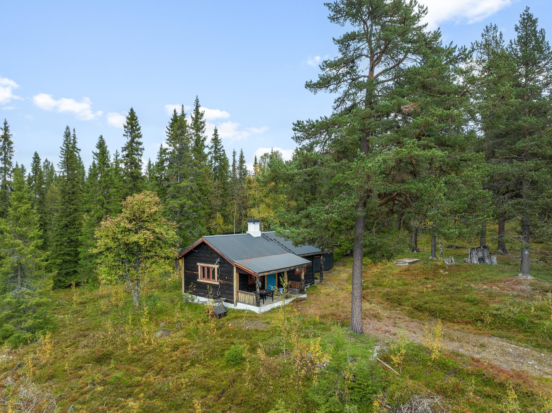 "Goly" ble oppført i 1950 og ligger på en svært romslig tomt på ca 3290 kvm.. Bilde nummer 3 av 3
