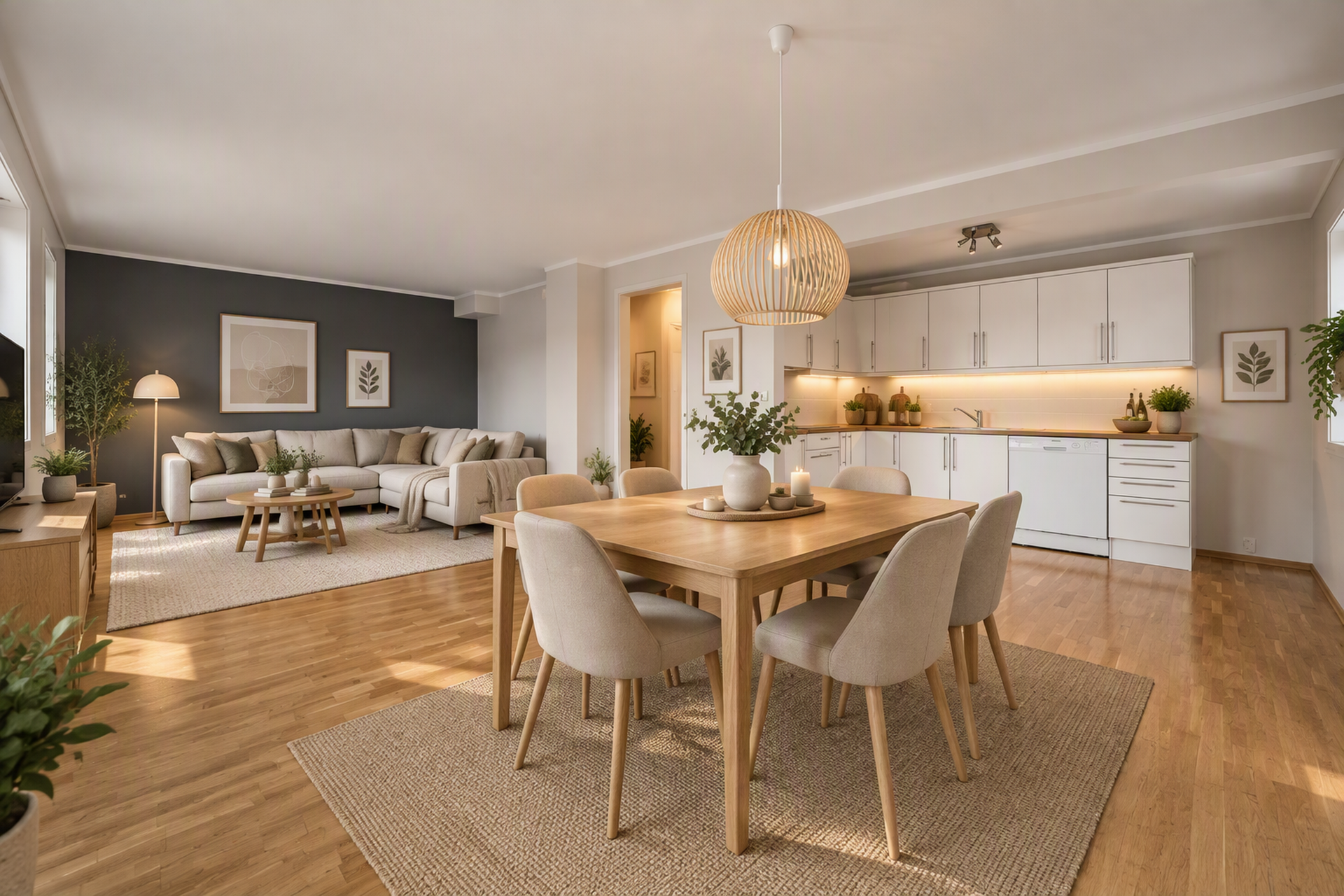 Foto: EFKT. Bildet er AI-bearbeidet og benyttes som illustrasjon. Farger, lyssetting og enkelte visuelle detaljer kan derfor avvike fra eiendommens faktiske utseende. . Bilde nummer 2 av 3
