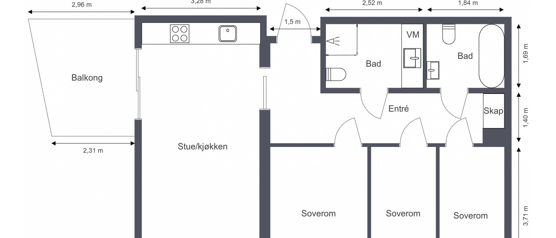 Leilighet – Trysil, Vestadbakken, Innlandet - Bilde 4