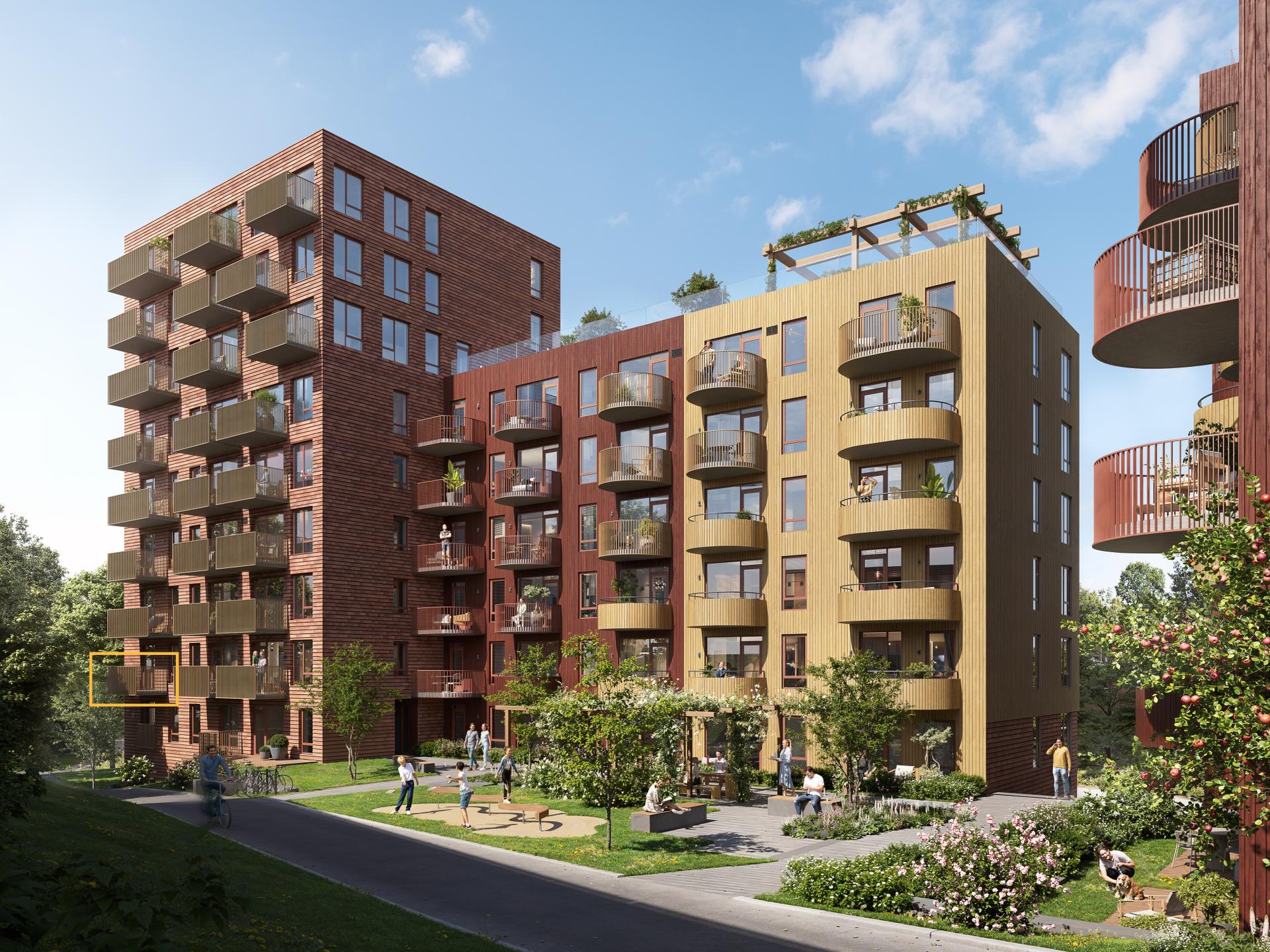 Leiligheten ligger i 2. etasje | Illustrasjon, avvik vil forekomme. . Bilde nummer 3 av 3