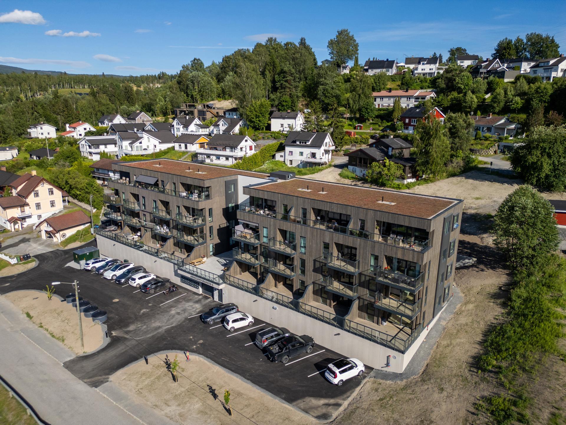 Velkommen til "Arnegård" 30 innflyttingsklare leiligheter i Hønefoss. Bilde nummer 1 av 3